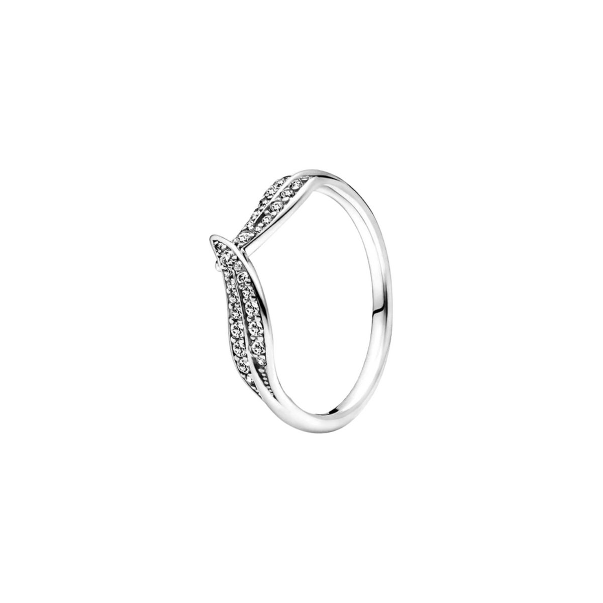 Anillo Doble V Pavé en Plata de Ley 925 - Vijuvera