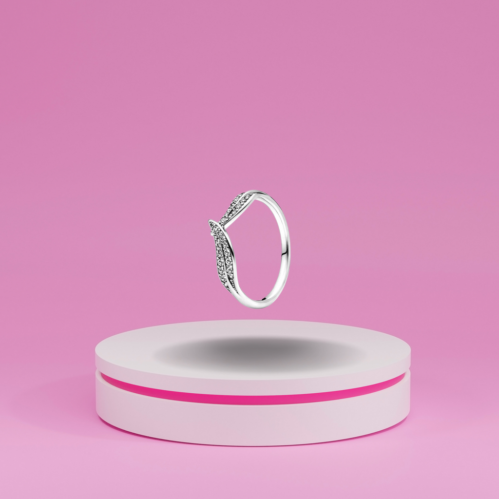 Anillo Doble V Pavé en Plata de Ley 925 - Vijuvera