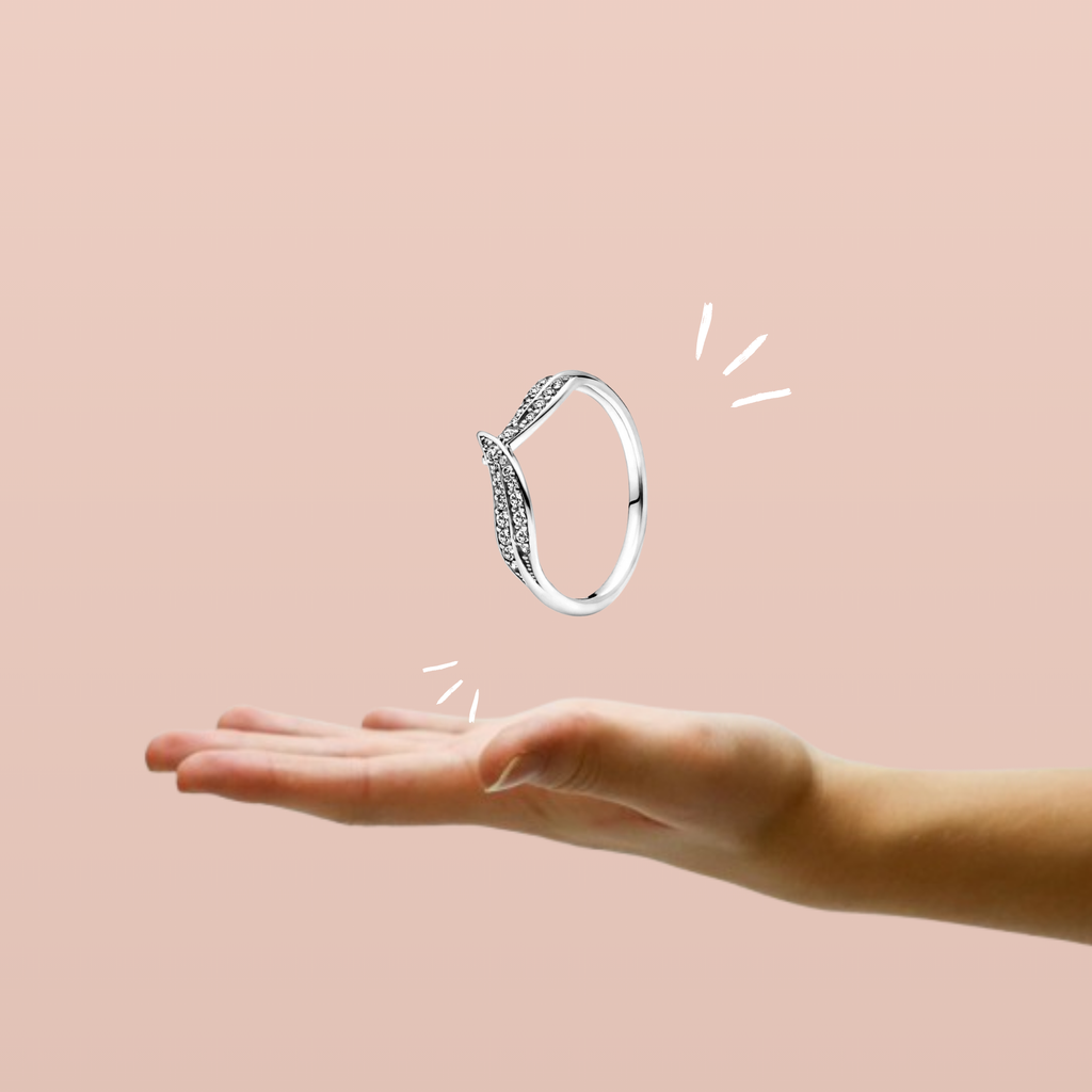 Anillo Doble V Pavé en Plata de Ley 925 - Vijuvera