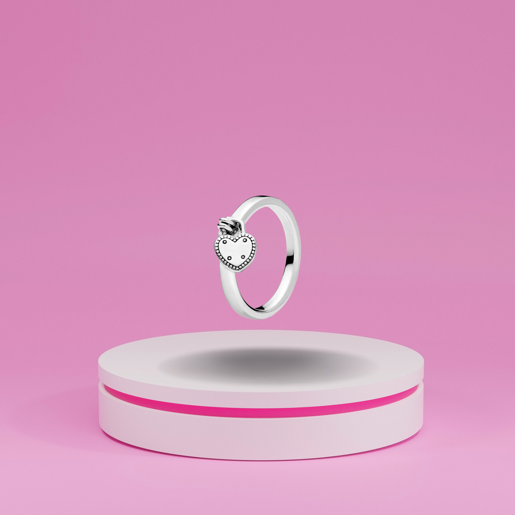 Anillo Colgante Corazón en Plata de Ley 925 - Vijuvera