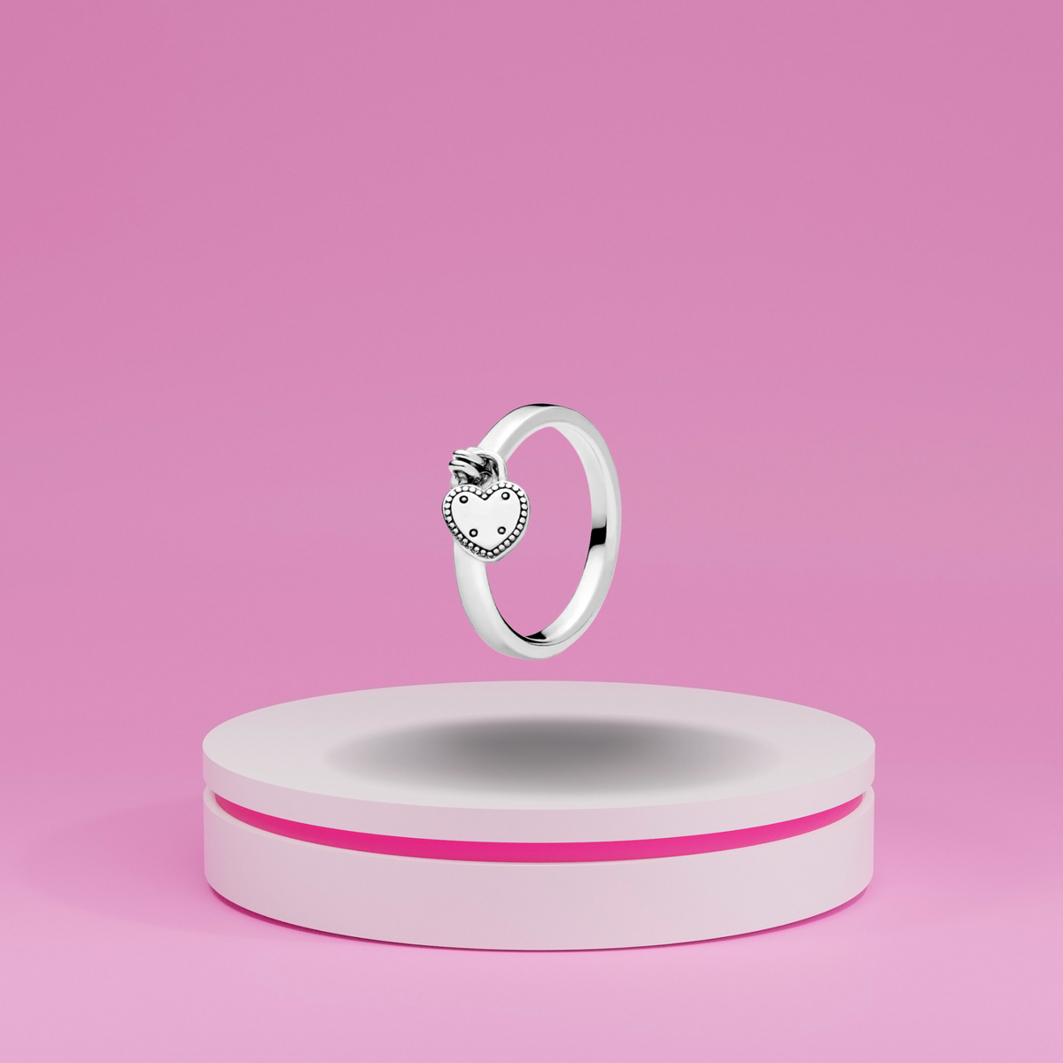 Anillo Colgante Corazón en Plata de Ley 925 - Vijuvera