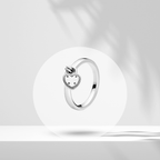 Anillo Colgante Corazón en Plata de Ley 925 - Vijuvera
