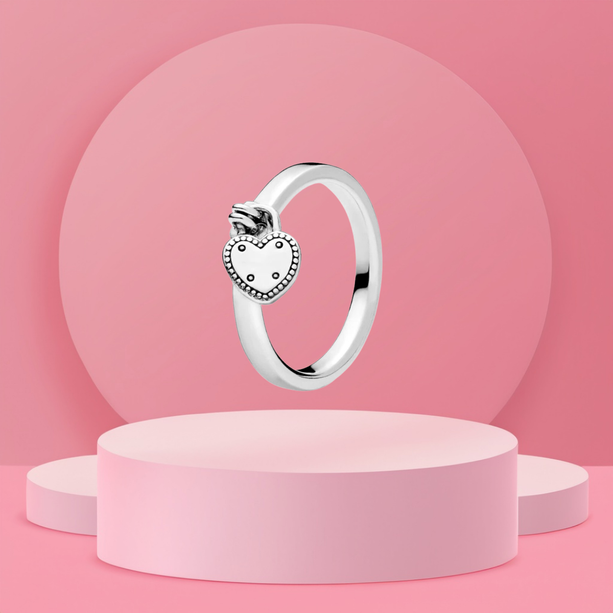 Anillo Colgante Corazón en Plata de Ley 925 - Vijuvera