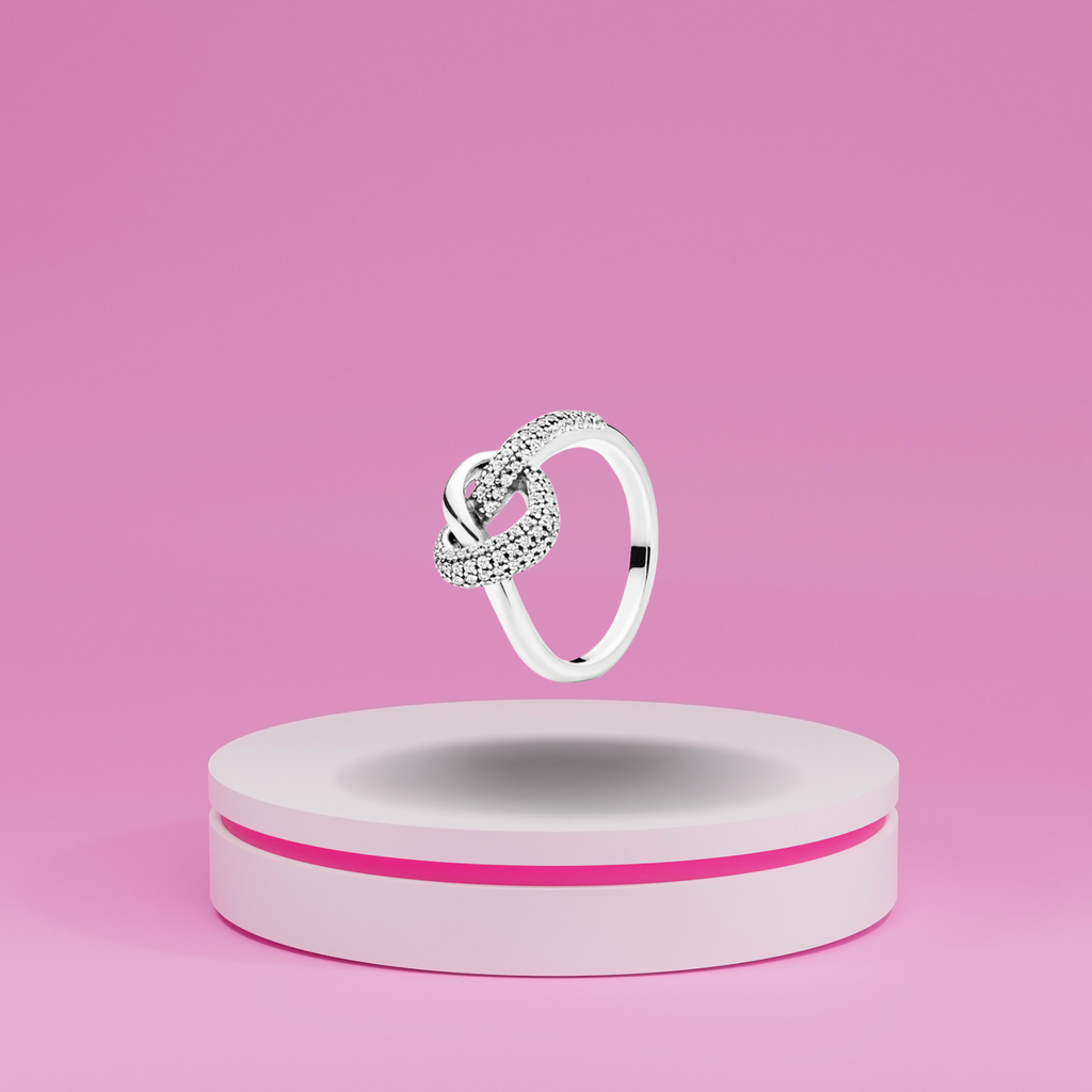 Anillo Nudo de Unión Brillante en Plata de Ley 925 - Vijuvera
