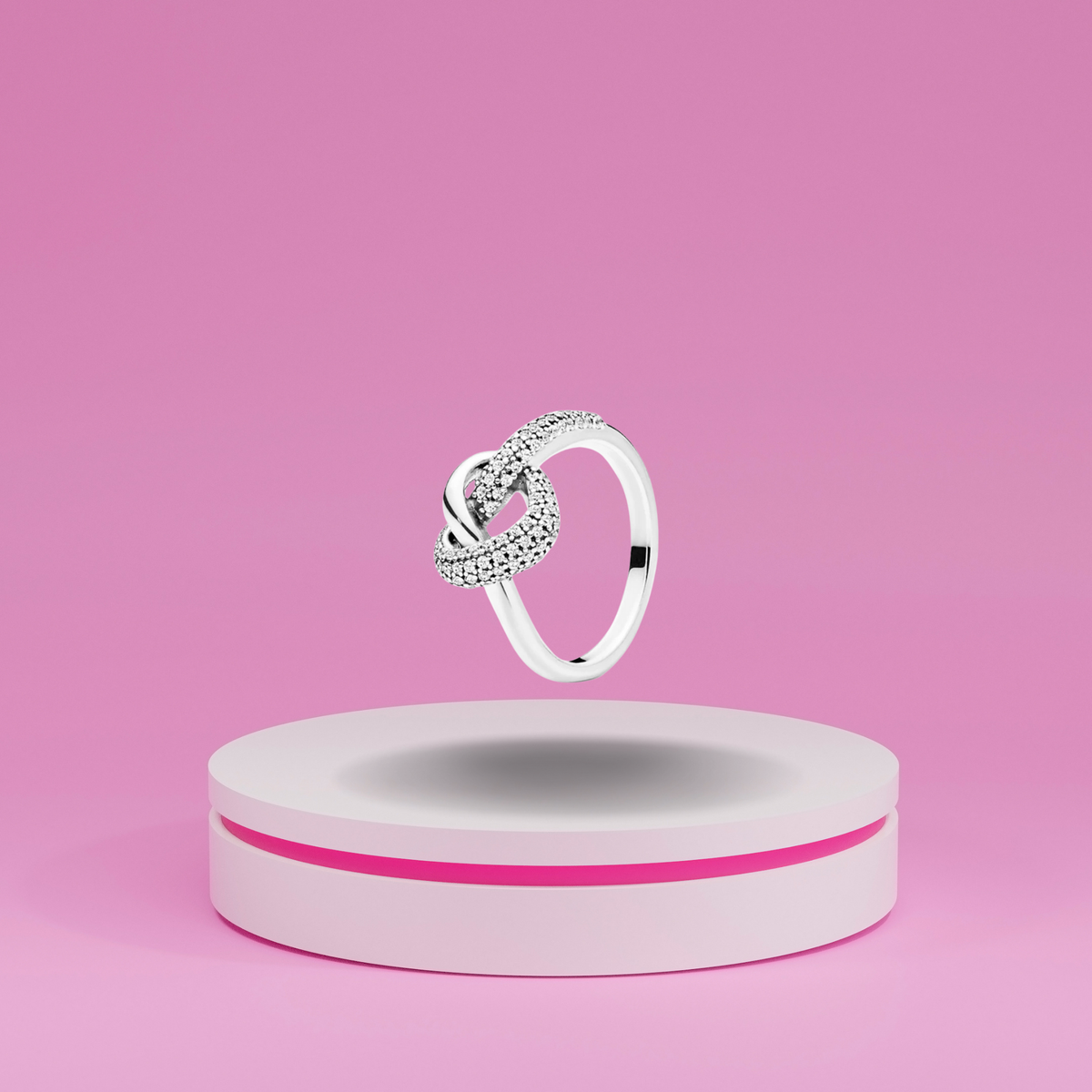 Anillo Nudo de Unión Brillante en Plata de Ley 925 - Vijuvera