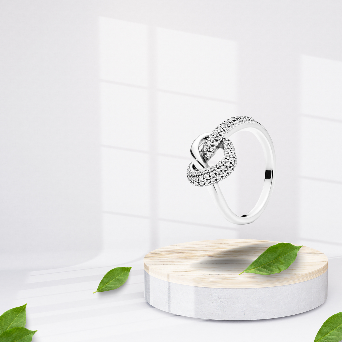 Anillo Nudo de Unión Brillante en Plata de Ley 925 - Vijuvera