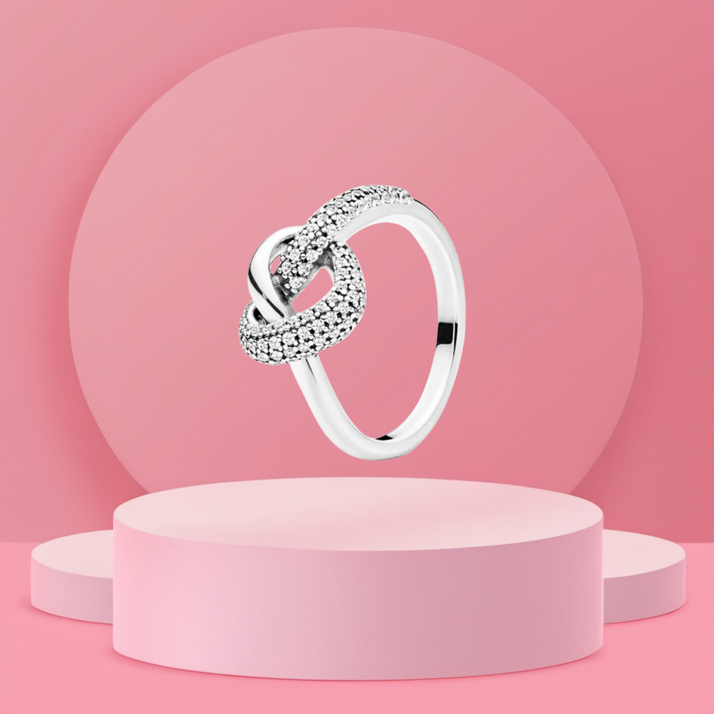 Anillo Nudo de Unión Brillante en Plata de Ley 925 - Vijuvera