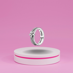 Anillo Doble Banda Flor en Plata de Ley 925 - Vijuvera