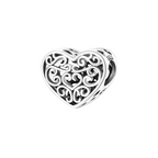 Charm Corazón Filigrana en Plata de Ley 925 - Vijuvera