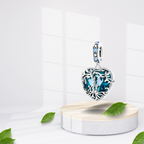 Charm Árbol de la Vida Azul en Plata de Ley 925 - Vijuvera