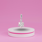 Charm Corazón Rosa Love You Forever en Plata de Ley 925 - Vijuvera