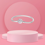 Pulsera Huella Brillante en Plata de Ley 925 para Charms - Vijuvera