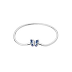 Pulsera Mariposa Azul en Plata de Ley 925 para Charms - Vijuvera